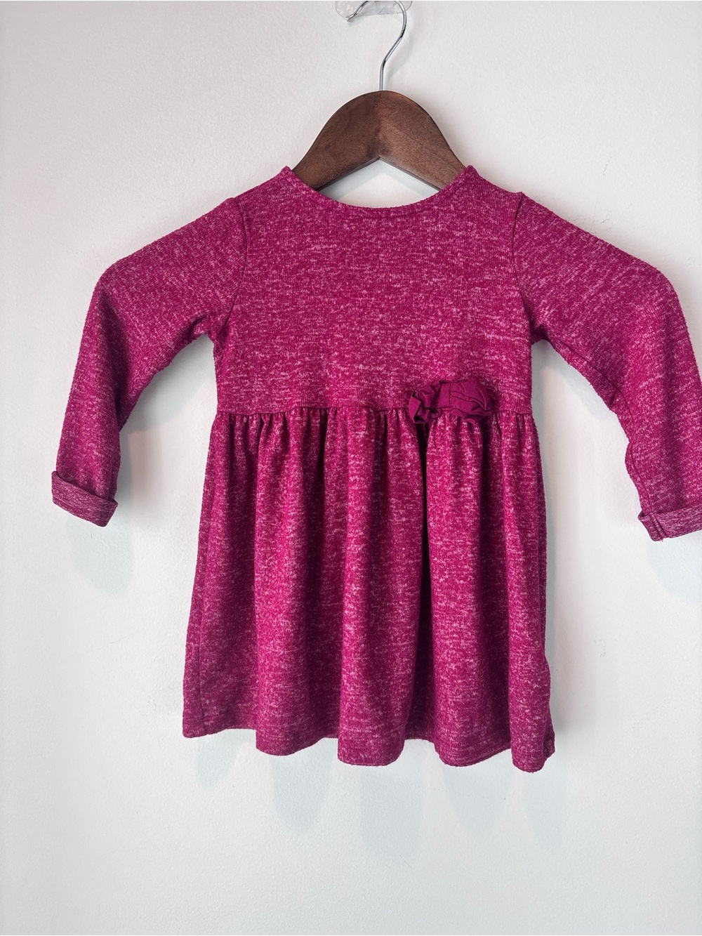 Carter’s Baby Girls 18M Burgundy Marled Long Sleeve Dress
